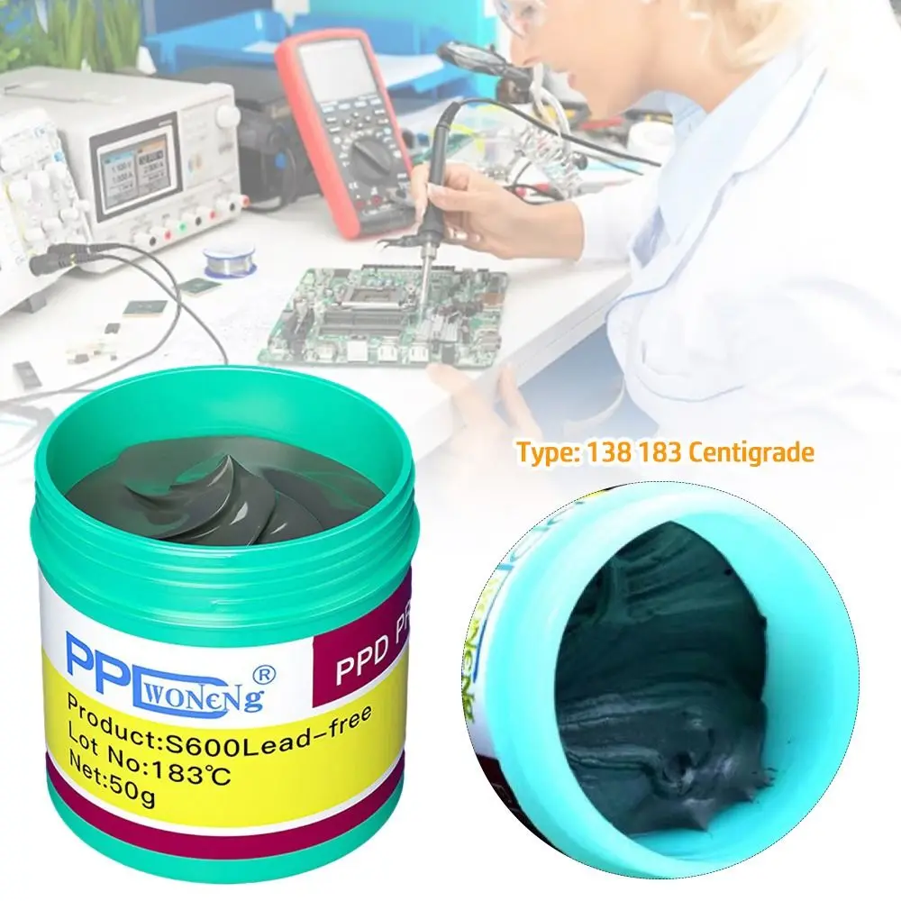 138 183 Degrees Soldering Flux Lead-Free Low Medium Temperature Tin Paste Solder Flux Paste for A8 A9 A10 A11 CPU Chip