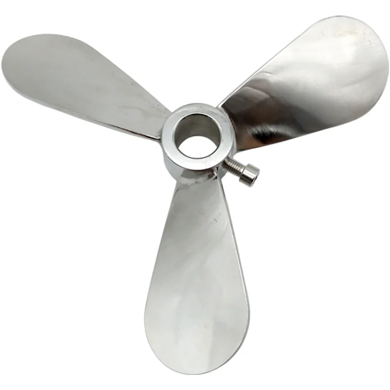 

304 316 stainless steel stirring blade impeller three blade inner hole diameter specification can be customized