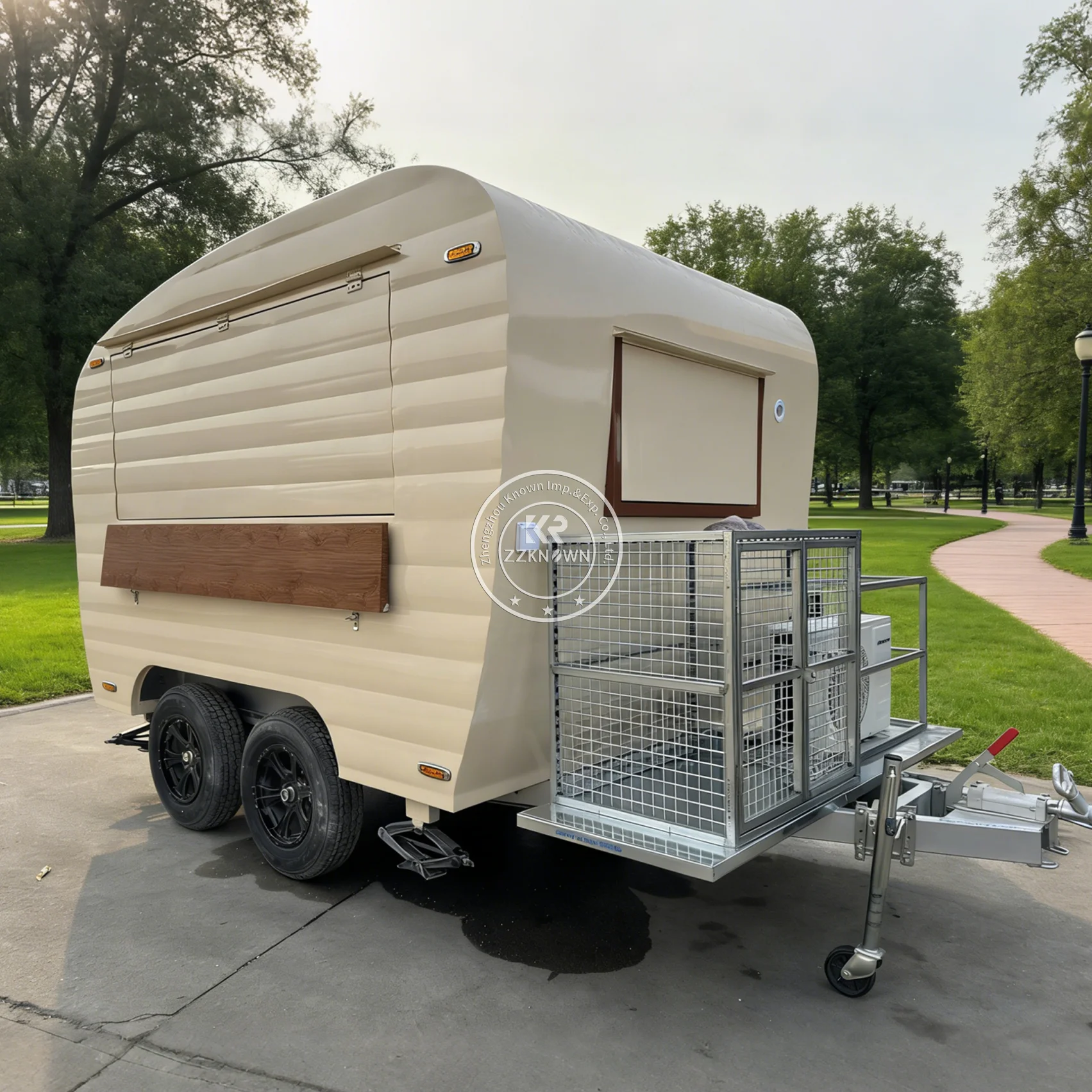 

Custom Coffee Beverage Trailer Mobile Concession Trailer Street Catering Truck Pizza Food Trailer for Outdoor Beverage Service