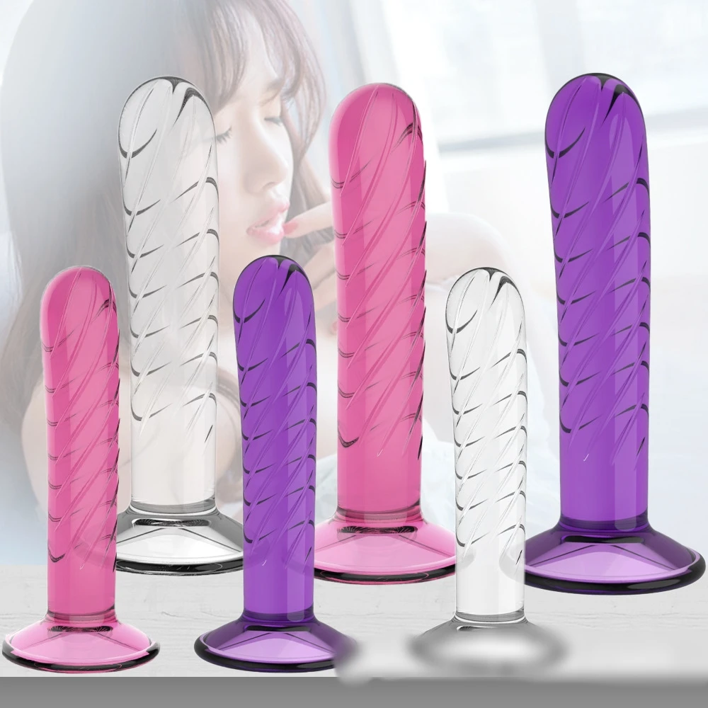 

Adult Feminine product Masturbation Device Suction Cup Threaded Crystal Simulated Penis Orgasmic Device dildo Sex toy 성인용품 가짜 음경