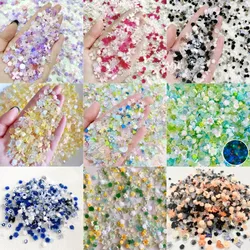 50pcs Kawaii Resin Camellia Series Nail Art Charms 3D Acrylic Rhinestones Bow Love Heart Flower Nail Decorations Accessories DIY