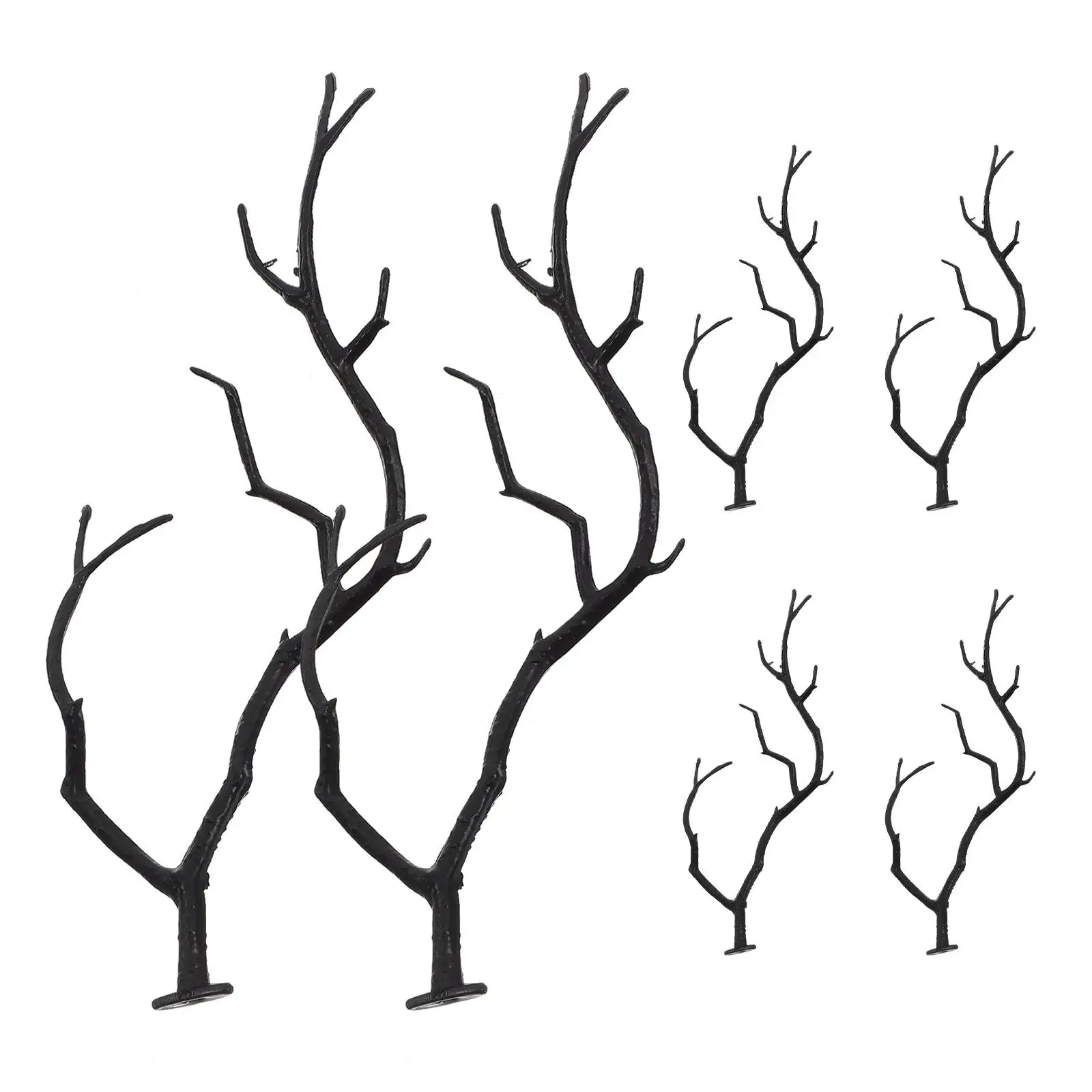 

6pcs Artificial Coral BranchesLight ColorDecorations Halloween Christmas Home Vase DIY Tree Twigs Fake Branch Accessory
