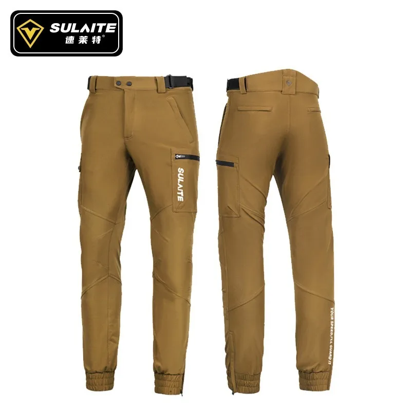 SULAITE Motorcycle Pants Winter Warm Cycling Pants Men's and Women's Biker Pants Biker Gear Biker Outdoor Casual Overalls