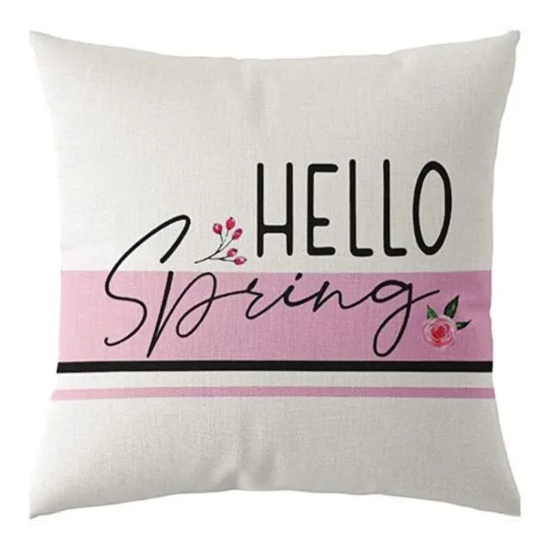 الربيع وسادة غطاء المخدة نمط رائع سوبر لينة ارتداء مقاومة مربع رمي المخدة أريكة غرفة المعيشة ديكور
