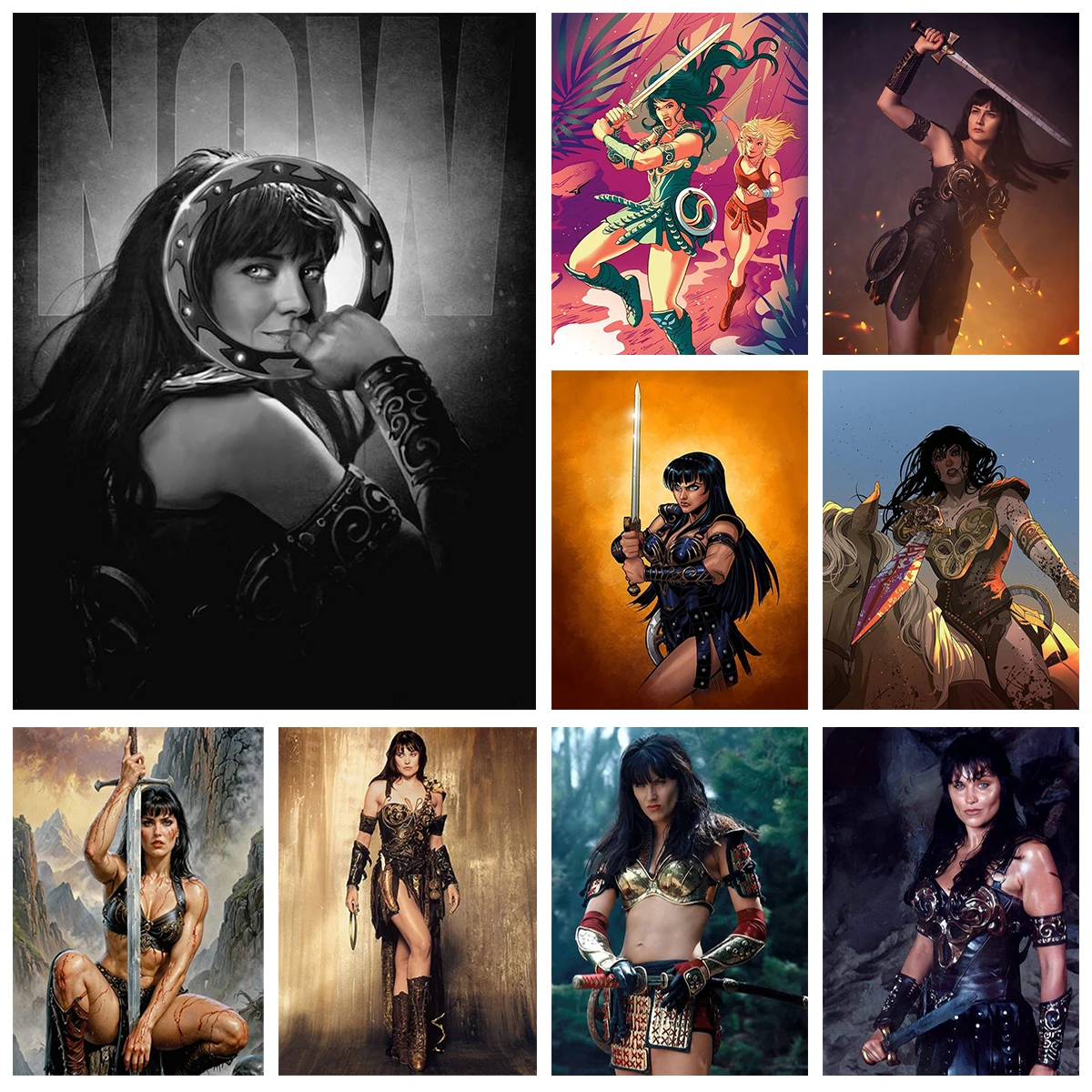 Krieger Prinzessin Diamant Kunst Malerei Xena Poster Diamant Stickerei Mosaik Ölgemälde Home Dekoration Erwachsene Handwerk