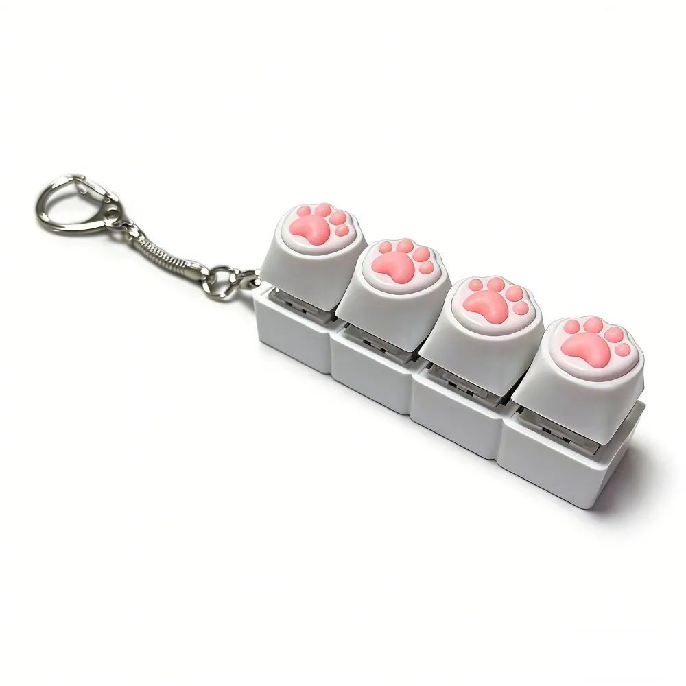 Cute Cat Claw Keychain, DIY Keyboard Accessory
