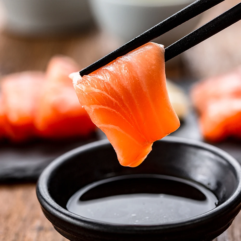 السلمون الخام النرويجي المباشر من الدرجة العالية التي لم يتم تجميدها أبدًا. #5