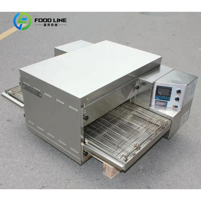 customized rotary belt pizza oven electric multi‑size compact baking structure for hotel restaurant kitchen business buyers