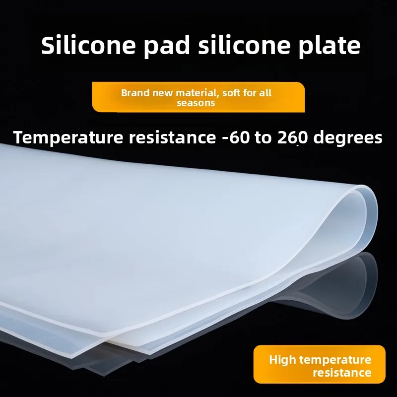 

High Temperature Resistant Silicone Sheet 1/2/3/5/10mm Thick New Material Gasket Rubber Pad