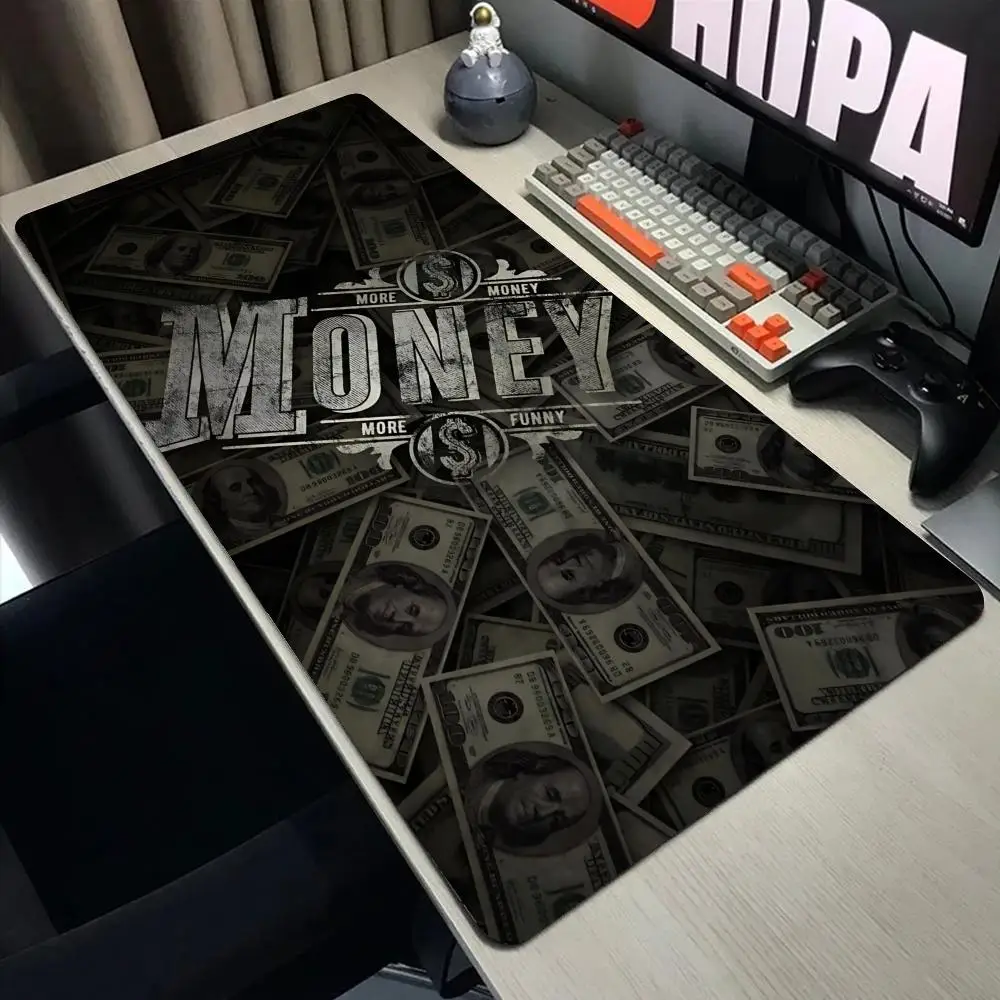 핫 세일 달러 마우스 패드 게이머 데스크 액세서리 오피스 게이밍 PC 쿠션 매트 마우스패드 애니메이션 컴퓨터 테이블 대형 매트 세트업 러그