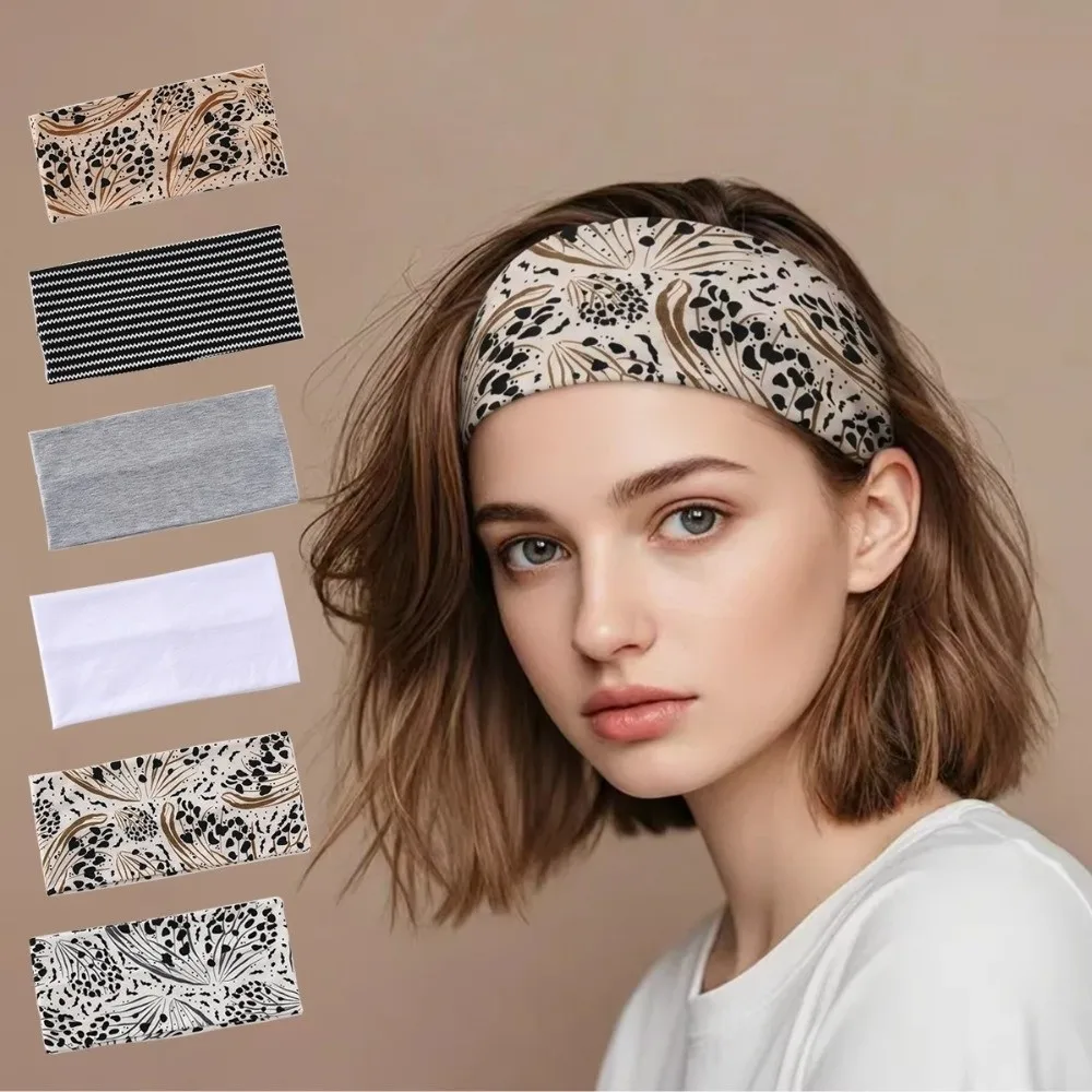 

New High Elasticity Sports Headband Wide-brimmed Breathable Yoga Headband Sweat Absorbing Wide Brim Headband Sports