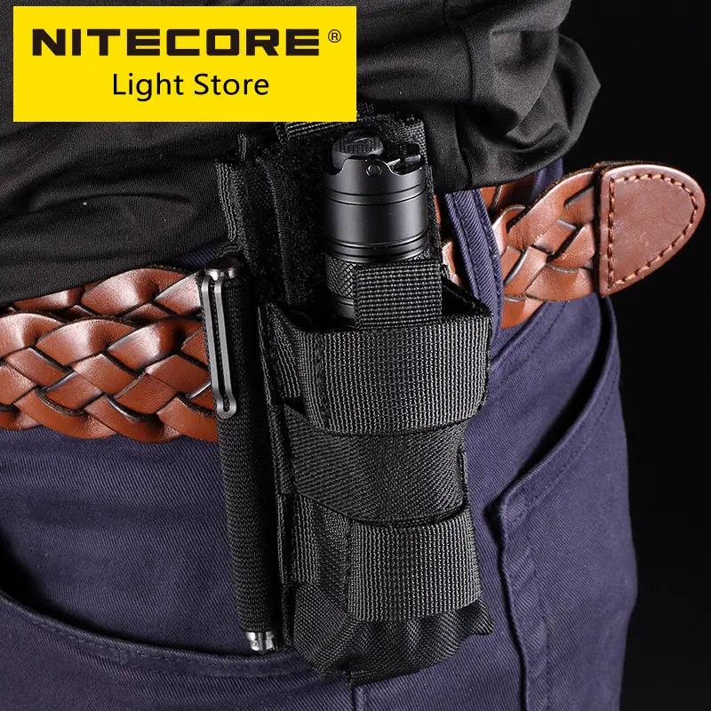 

NITECORE NCP40 NCP30 NH208 Tactical Flashlight Holster Molle Belt Waist Military Pack for Outdoor Hunting Lighting Survival