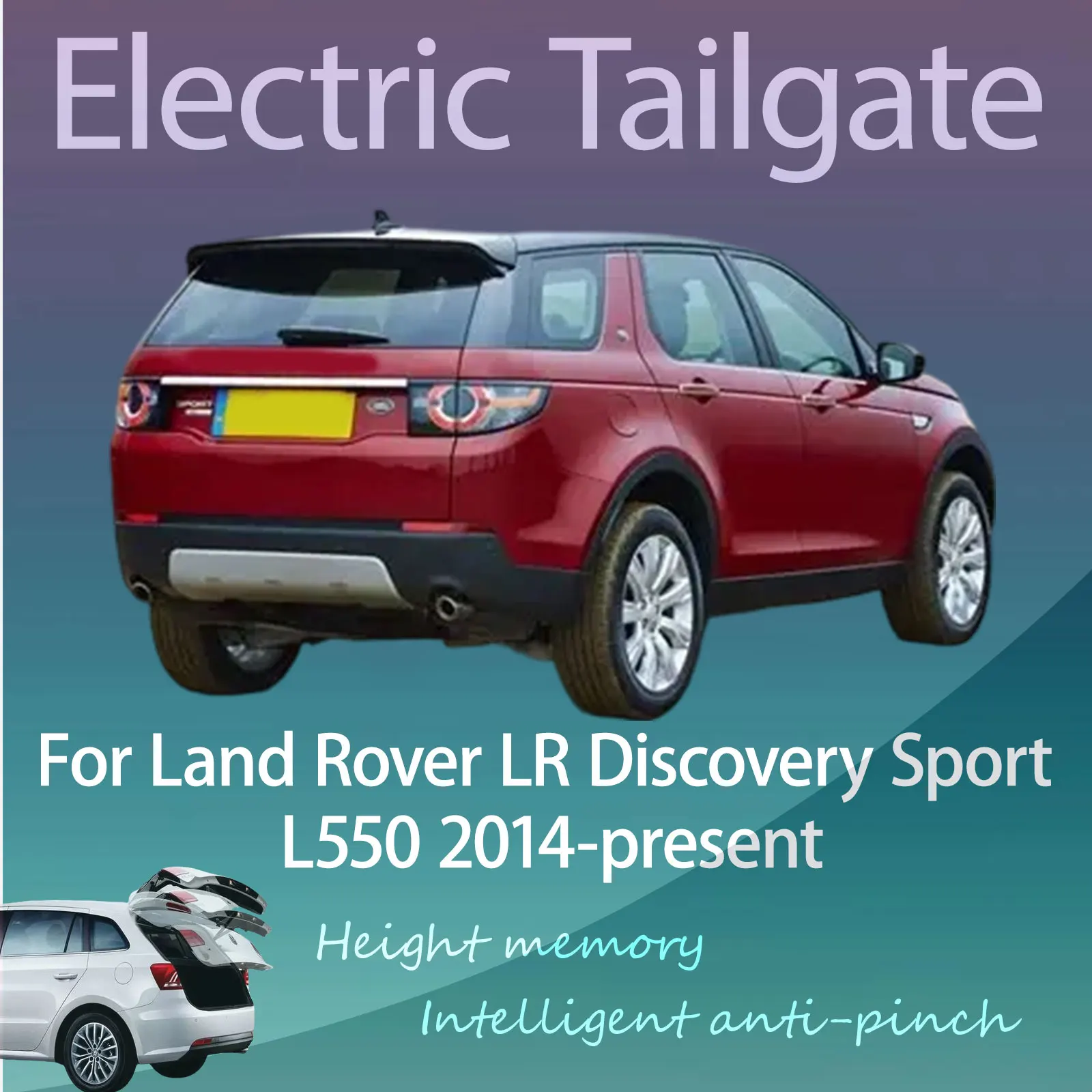 

Для Land Rover LR Discovery Sport L550 2014-наст. время: Электрический модифицированный дверь багажника с интеллектуальным автоматическим подъемом и управлением по ключу