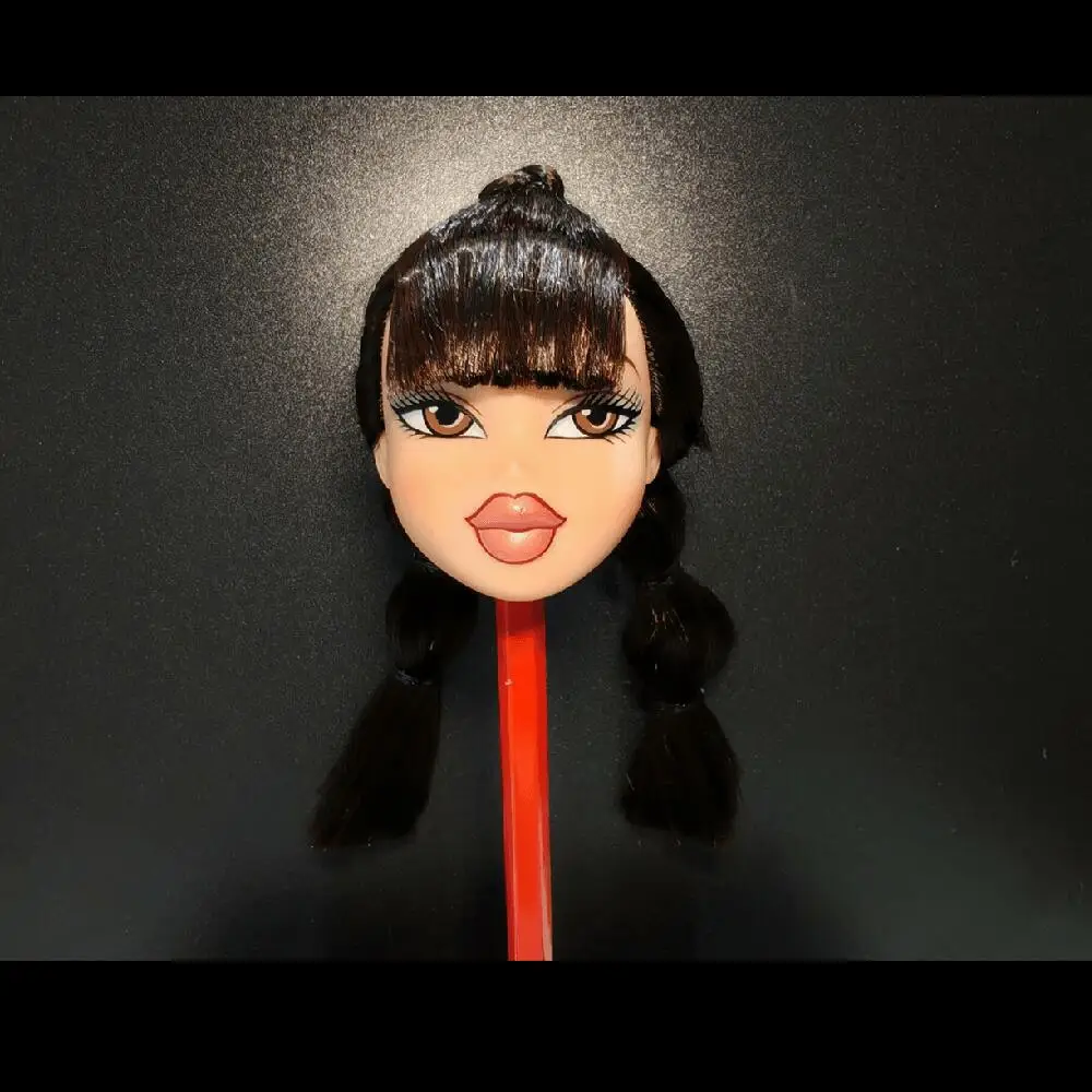 Vintage Original Brazz Doll Multi-Joints Movable Rare Face Doll Heads Shoes Martin Boots Long Boots DIY Toys Accessories