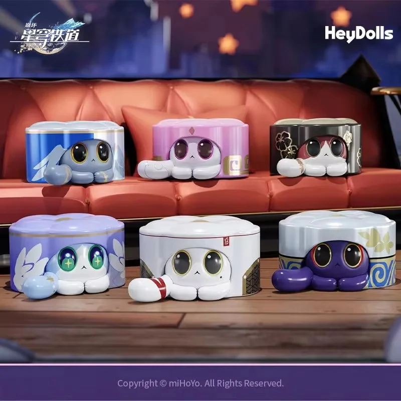 Mihoyo Honkai Star Rail Ruan Mei Creation Picking Up Stray Pets Cat Cake Anime Blind Box Mini Birthday Gift For Anime Fans