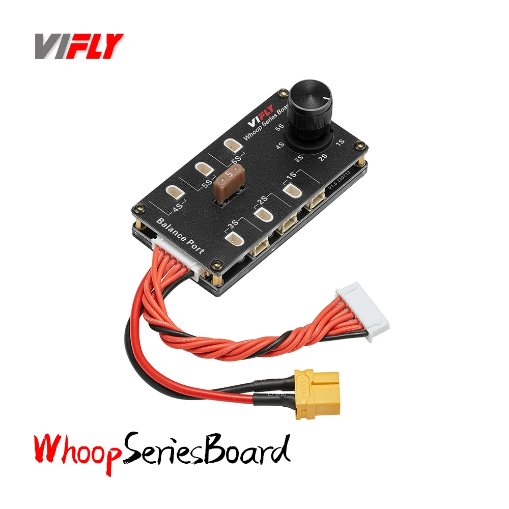 Vifly Whoop Serie Board Balance Oplaadbord 6 Poort 1S Lipo Batterij Xt60 Ingang Voor Ph2.0 Bt 2.0 1S Fpv Tinywhoop Drone