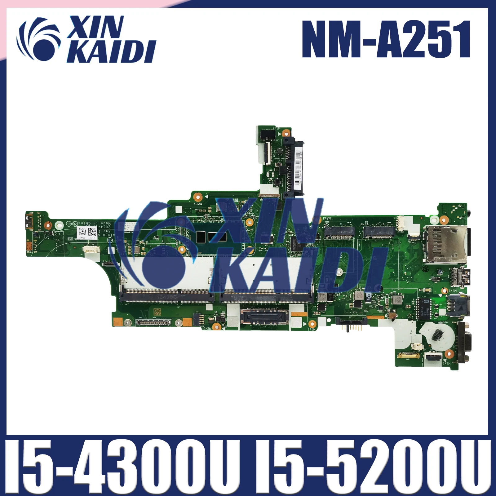 

NM-A251 Motherboard For Lenovo Thinkpad T450 Laptop Mainboard With I5-4300U I5-5200U CPU 00HN525 Test Work