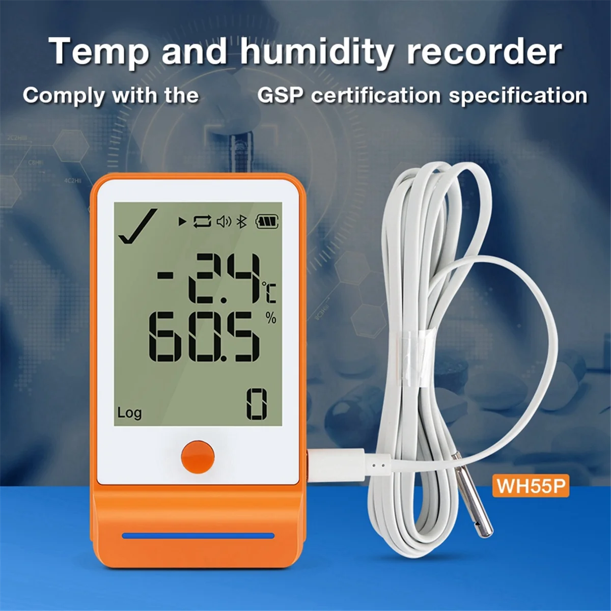 Retail! Temperature Humidity Monitor Thermometer Digital Data Logger Recorder Cold Chain Transportation Greenhouse