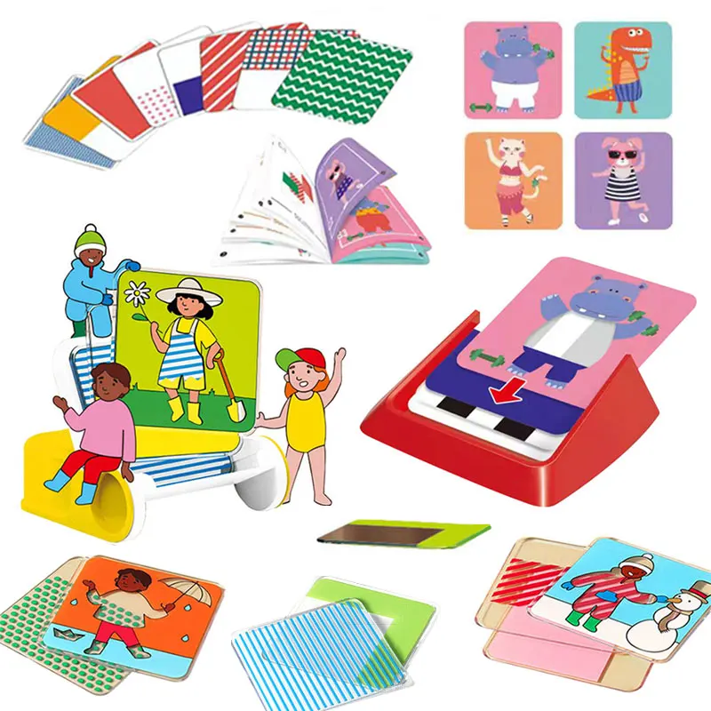 Children Logical Thinking Board Game Montessori Fun Dress-Up Color Matching Learning Sensory Thinking Training Educational Toys