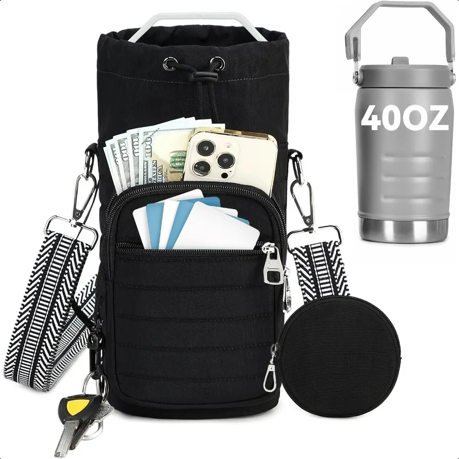 

Water Bottle Carrier with Strap Water Bottle Holder with Strap Water Bottle Carrier Bag Water Bottle Bag with for Walking Hiki