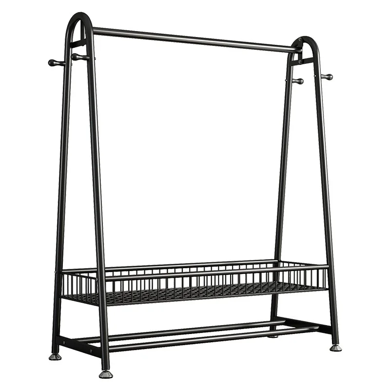 

Simple coat rack can be moved to the floor.