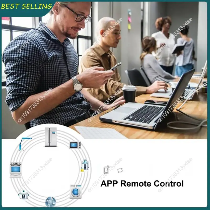 N09R-1 Piece Tuya Smart Switch White ABS For Motor Light Remote Control Circuit Breaker Inching Switch Alexa