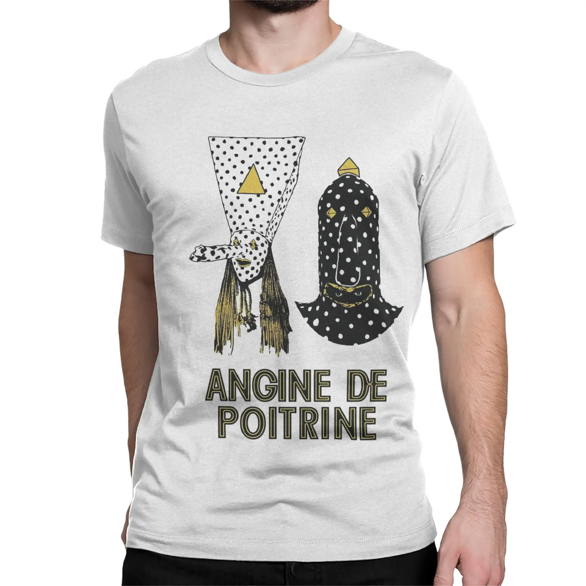 Mens Womens Angine De Poitrine Rock Band T Shirt Pure Cotton Fashion T-Shirt  Clothing Outfits