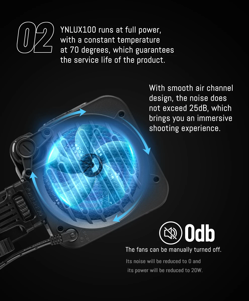 YONGNUO-Portátil Handheld LED Video Light, Fotografia ao ar livre, Estúdio ao vivo, Luz de preenchimento, Bi-Color, YNLUX100, 3200-6500k