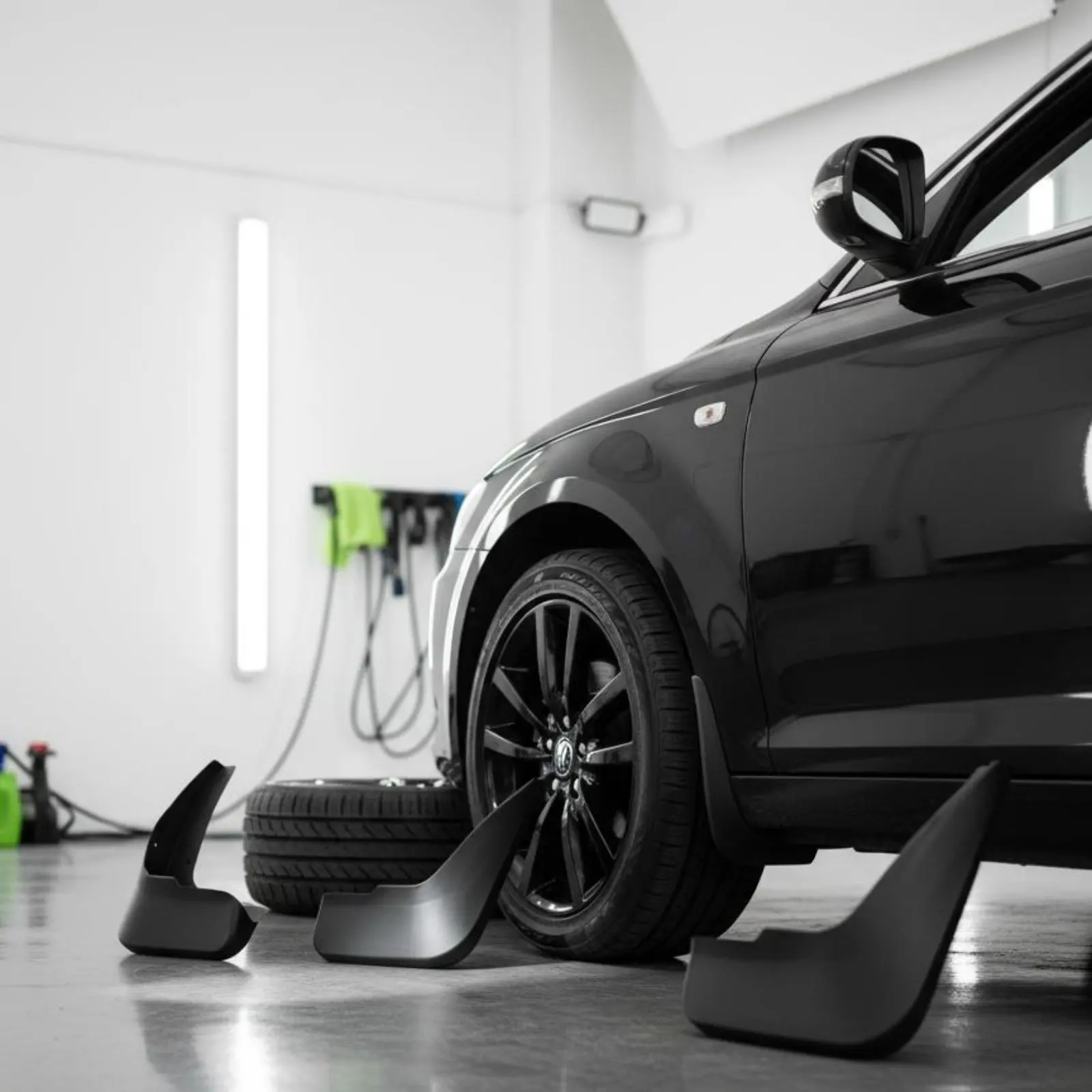 

4 Pieces Car Mud Flaps Frame Protection Mudguard Set Wheel Arch Liners Flexible Plastic Automotive Accessory Easy Installation