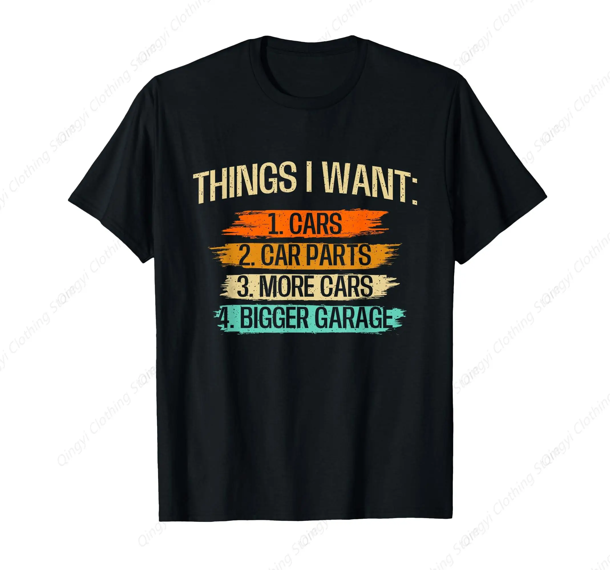 

Things I Want Car Parts Enthusiast Auto Mechanic Engine T-Shirt