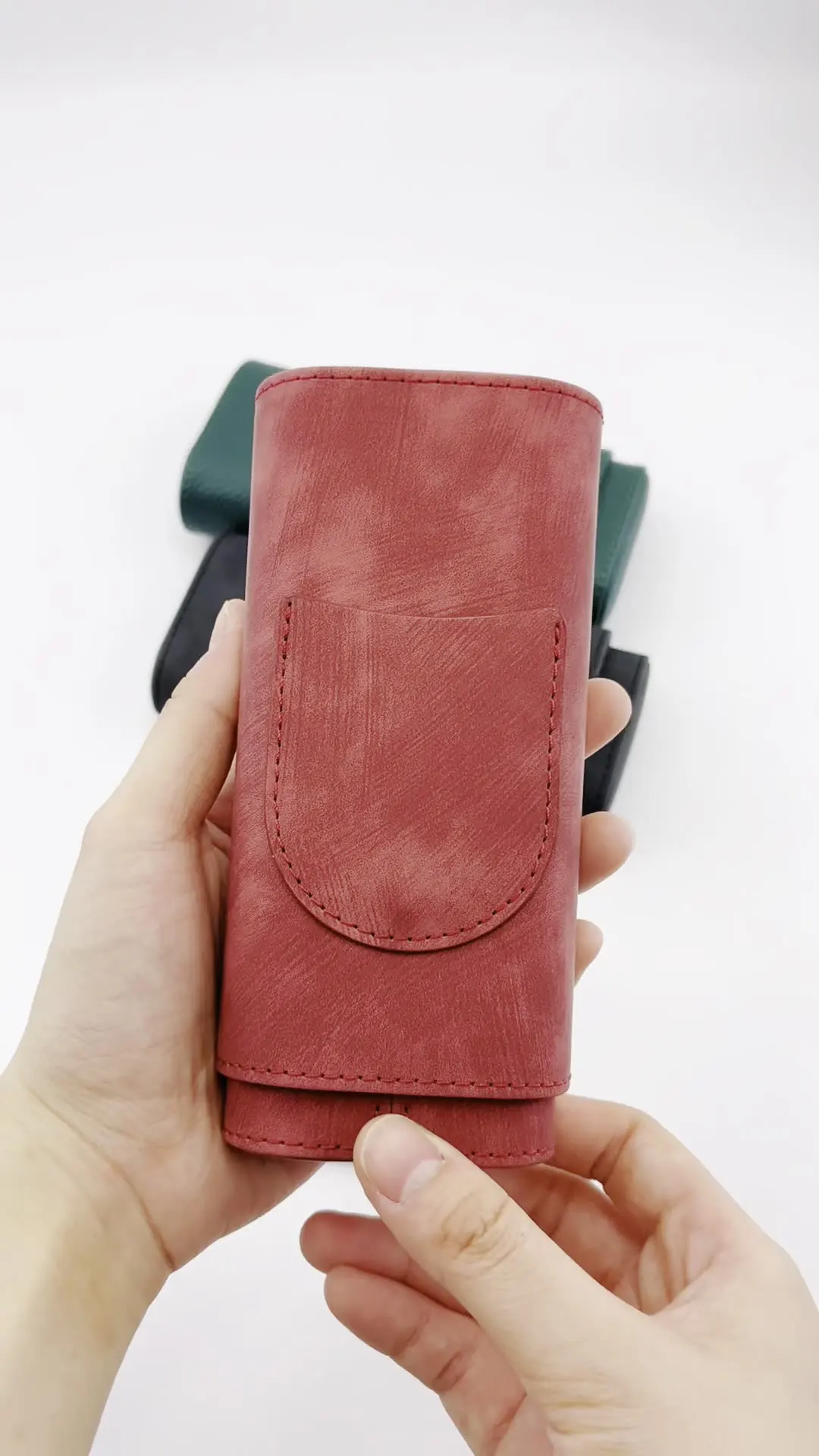 

Набор из 3 матовых портативных дорожных кейсов для сигар из кедра с увлажнителем, для хранения и подарков