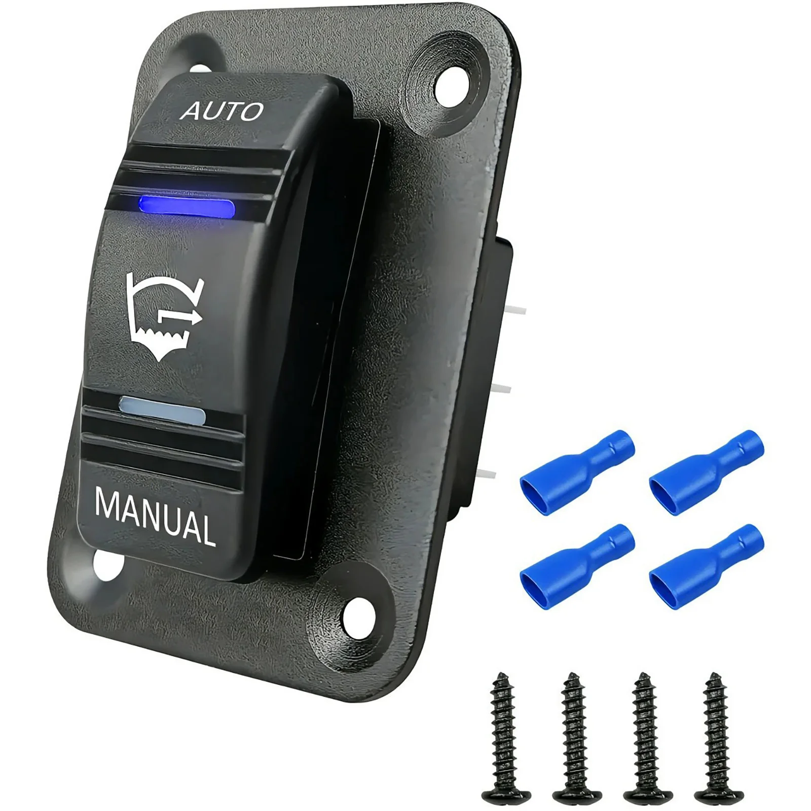 prova dagua esgoto bomba rocker switch painel way 12v 24v 4pin spdt auto off manual esgoto bomba interruptor com led acessorios do carro 20a a 01