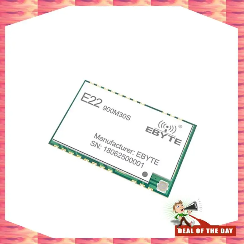 Pengiriman 24 Jam EBYTE SX1262 Modul Lora 850-930Mhz E22-900M30S 30Dbm 12Km 32Mhz Antarmuka TCXO SPI Presisi Tinggi Daya Rendah De