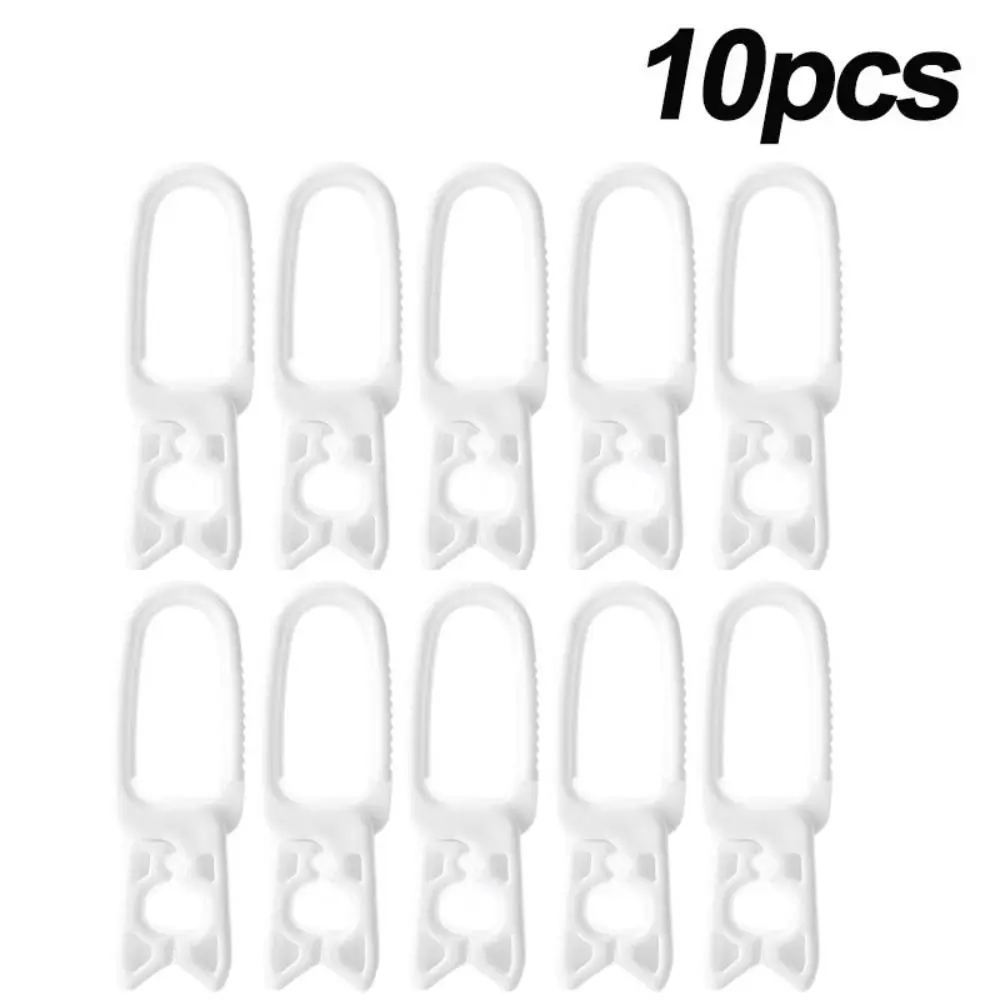 10 Pcs Practical Plastic Clothes Pegs White/Grey Small Washing Pegs Windproof Laundry Clip Travel