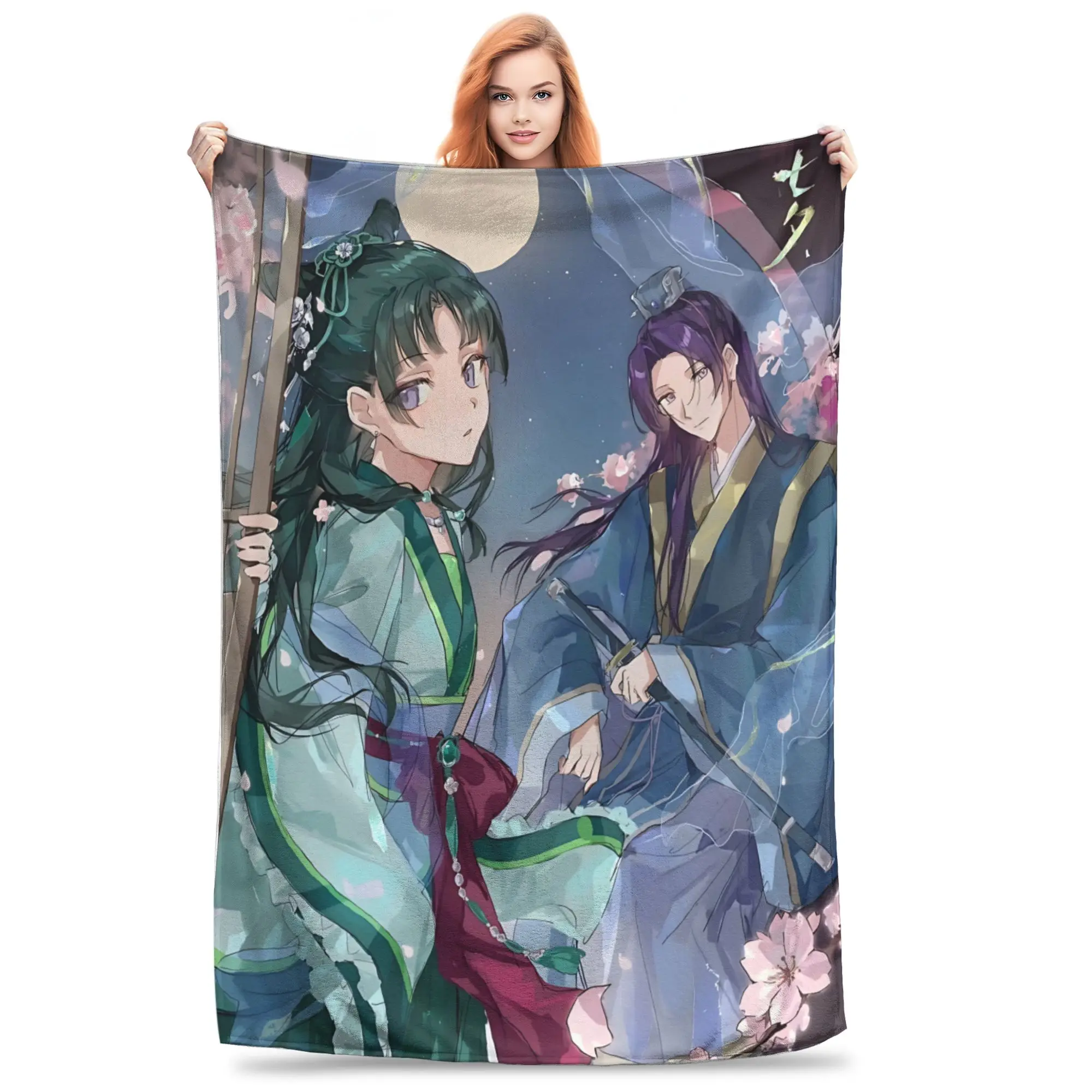 1PC home Cutecore The Apothecary MAOMAO  Blanket Super Cosy Plush Home Living Room Sofa halloween