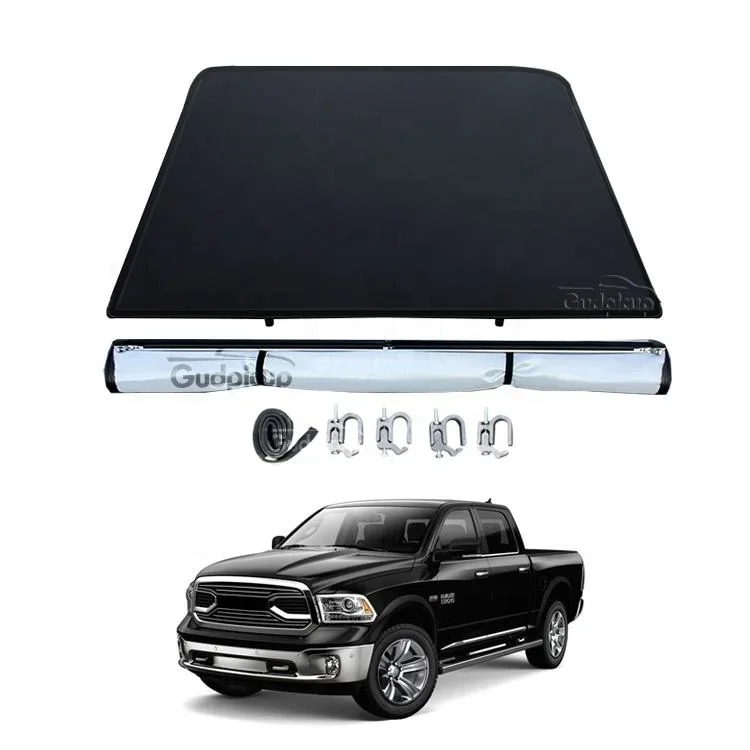 Car Accessories Soft Roll Up Low Profile Tonneau Cover For Ram 1500 5.7Ft Bed 2009-2018 triton l200