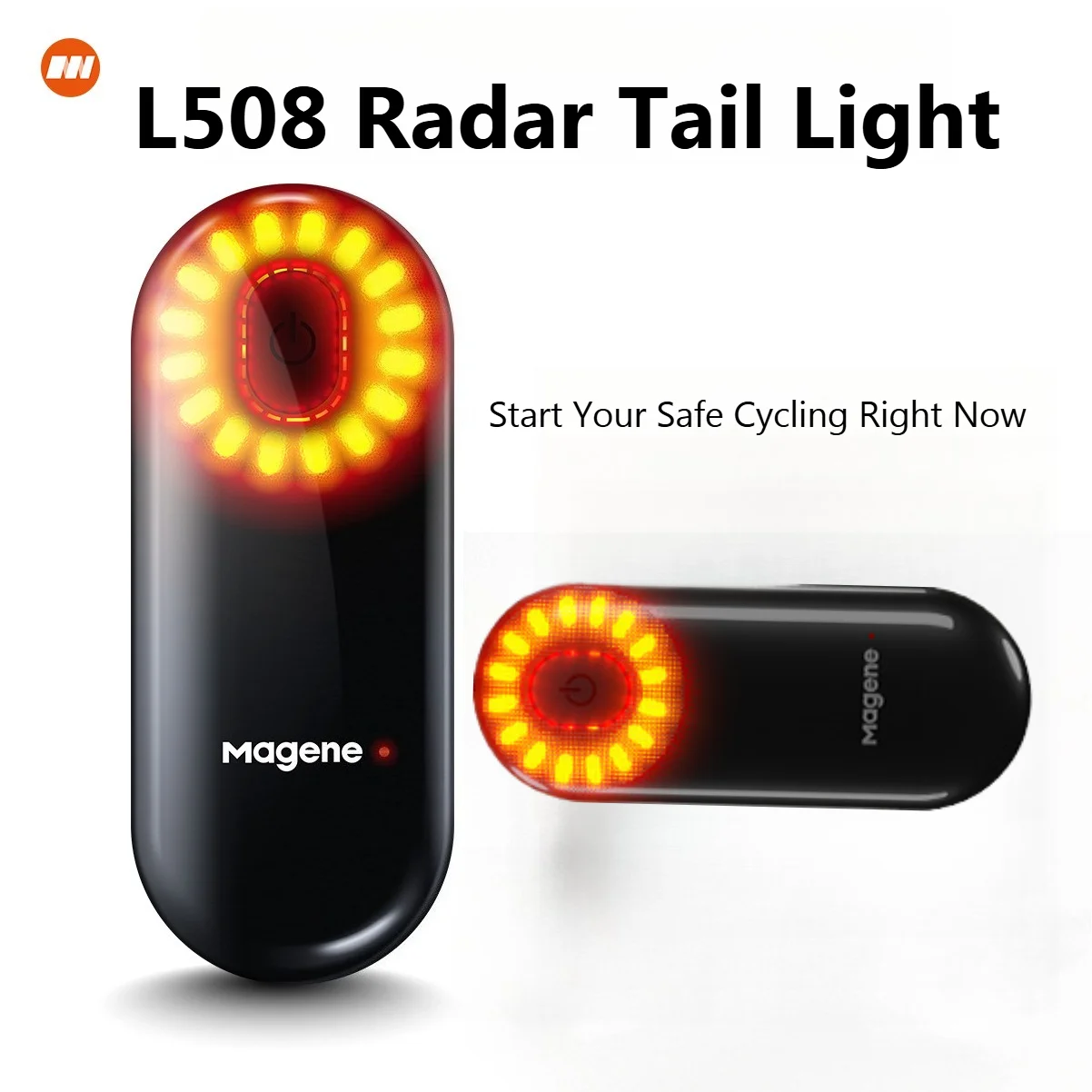

Magene L508 Smart Radar Taillight Road Bikes Brake Sensing Curve Protection High Brightness Warning Light for Night Riding