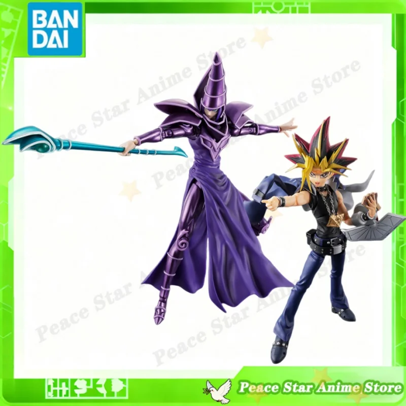 Bandai Original Anime Modelo Figura de ação SHF Yu-Gi-Oh! Yami Yugi Atem Presente de Natal Modelo Colecionável Brinquedos Crianças Em Estoque