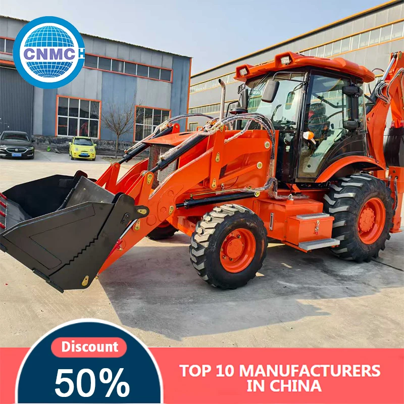 

High-performance Construction Backhoe Loader Excavator Busy Two-End Operation for Farm Wheel Loaders Multifunctional Garden