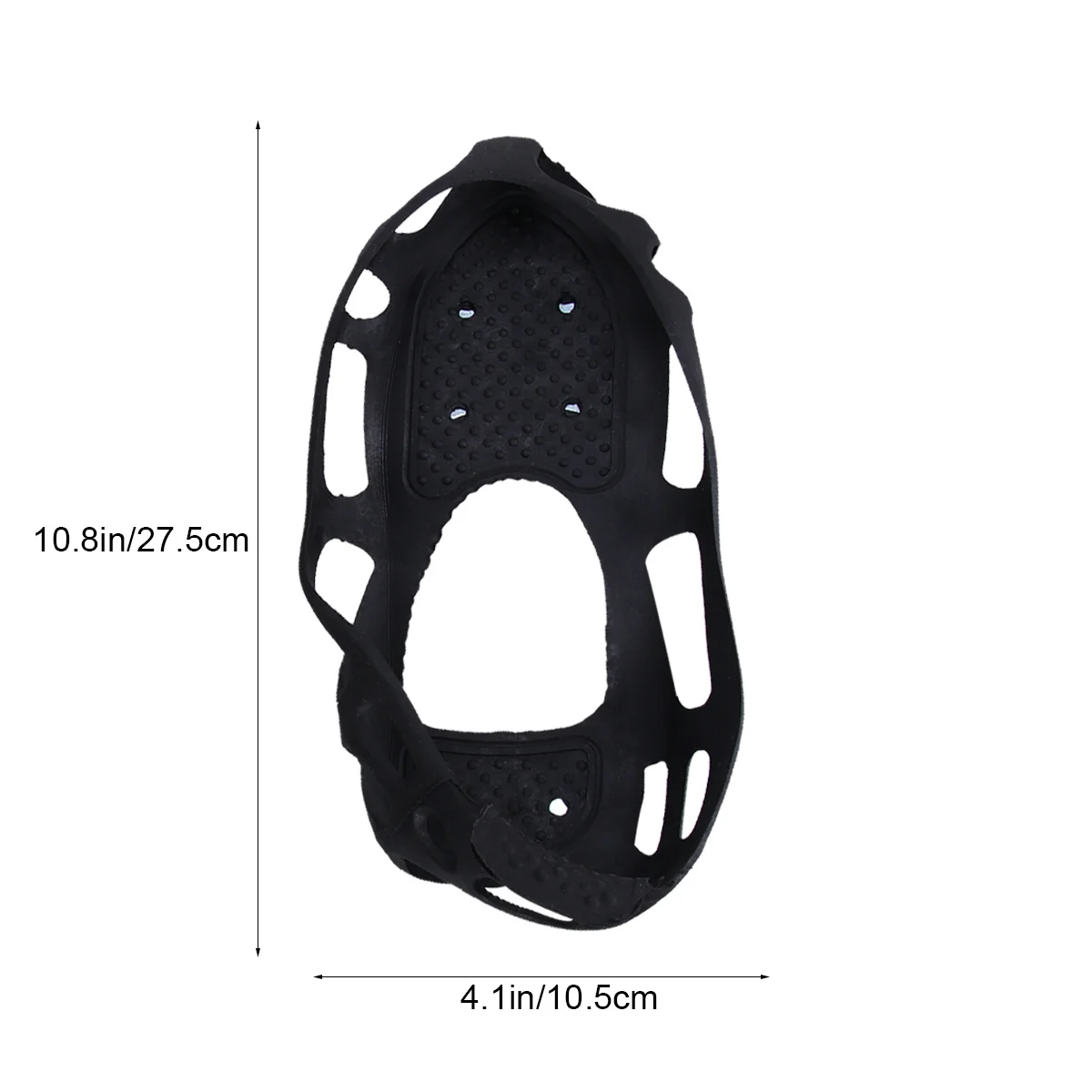 1 par de crampons de gelo de liga dura de alta densidade 24 dentes para caminhada estável em áreas escorregadios crampons para caminhadas tacos de campo de neve