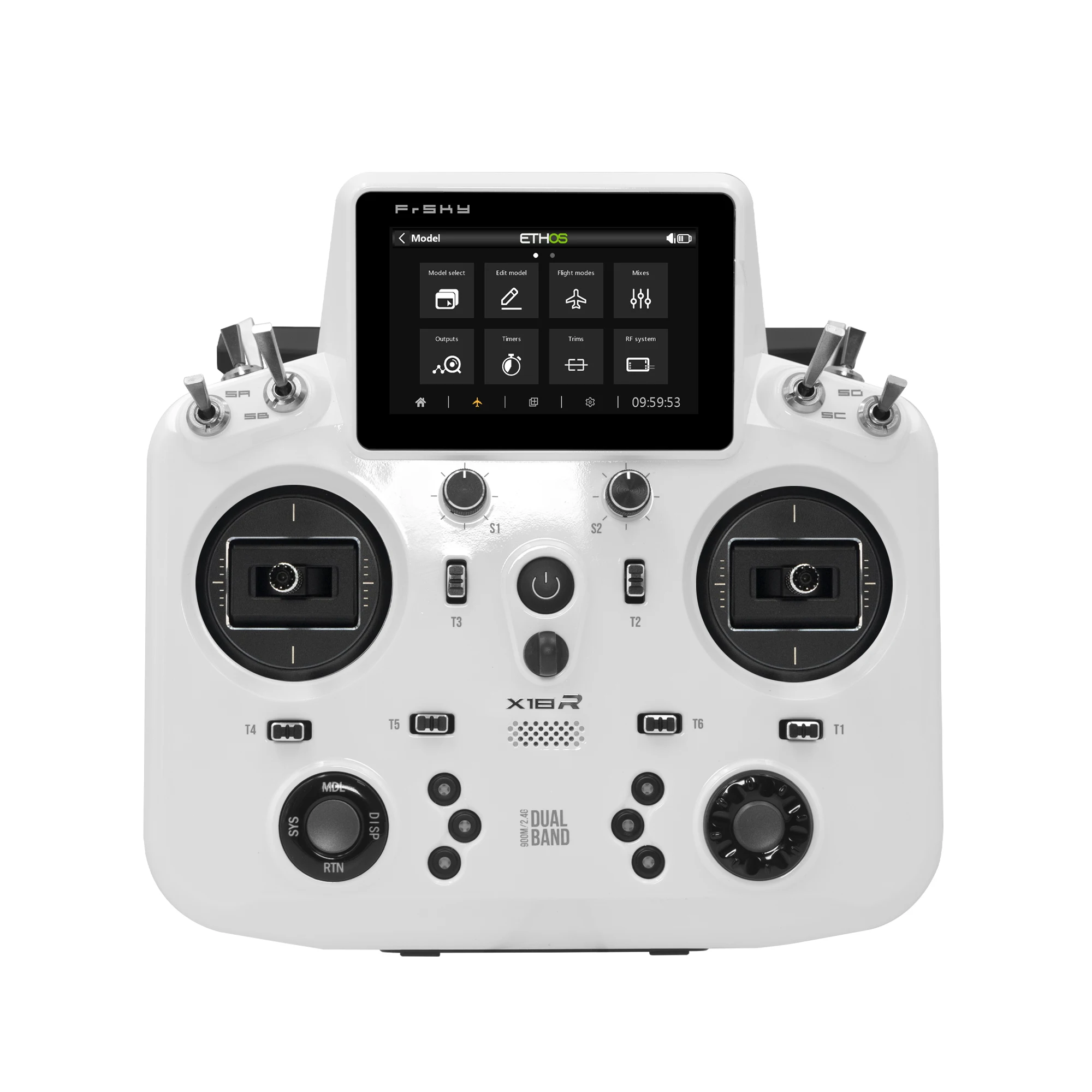 

FrSky Tandem X18RS Radio Transmitter TD-ISRM RS Dual-Band RF Module Dual 2.4G TW + R9 ACCESS Modes External LoRa Antenna Port