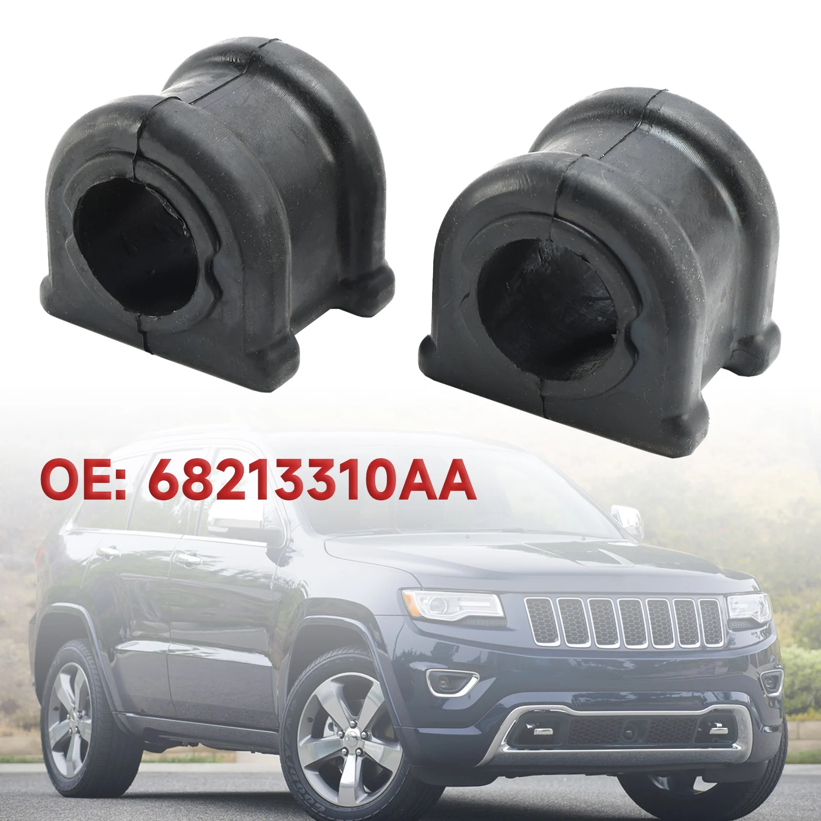 

Artudatech 2x Front Suspension Sway Bar Stabilizer Bushing 68213310AA for Grand Cherokee Car Accessories