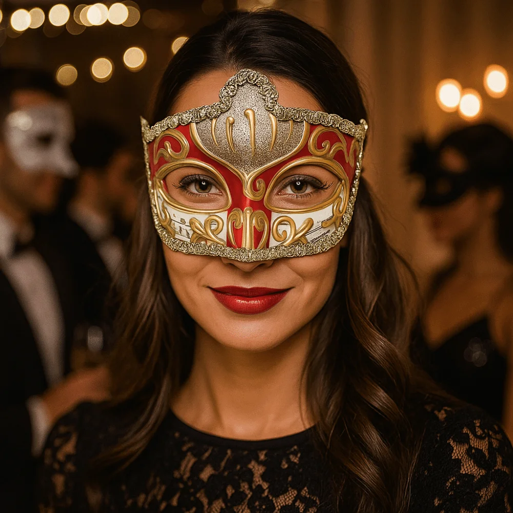 

Party Cosplay Props Halloween Masks Half Face Masquerade Cosplay Glitter Mask Plastic Carnival Costume Props Venice Mask Women