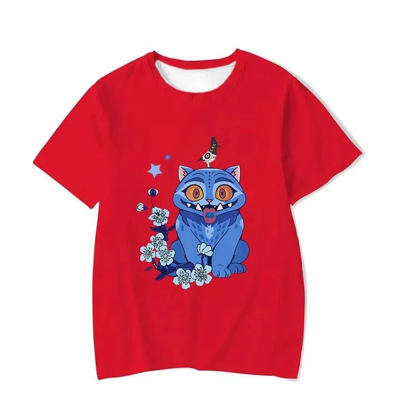 2025 الهيب هوب KPop شيطان الصيادين مضحك رومي زوي ميرا ثلاثية الأبعاد مطبوعة الكورية Ulzzang الجولة الرقبة تنفس التجفيف السريع فضفاض تي شيرت #3