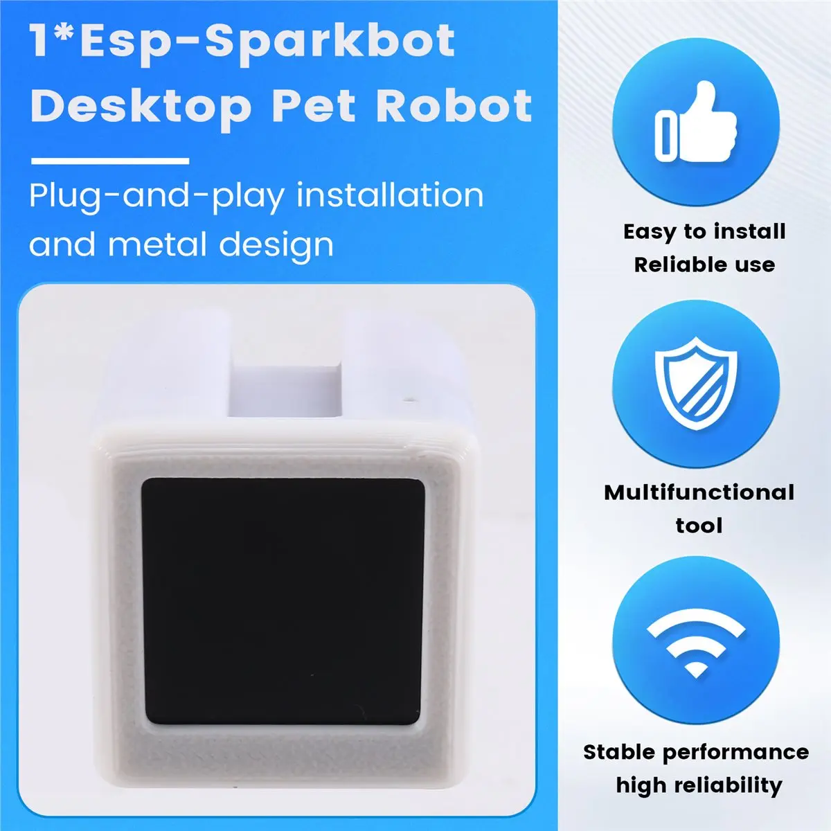a20z-esp-sparkbot-デスクトップペットロボット-電子多機能ミニペットロボット-可愛いアクセサリー-カメラなし