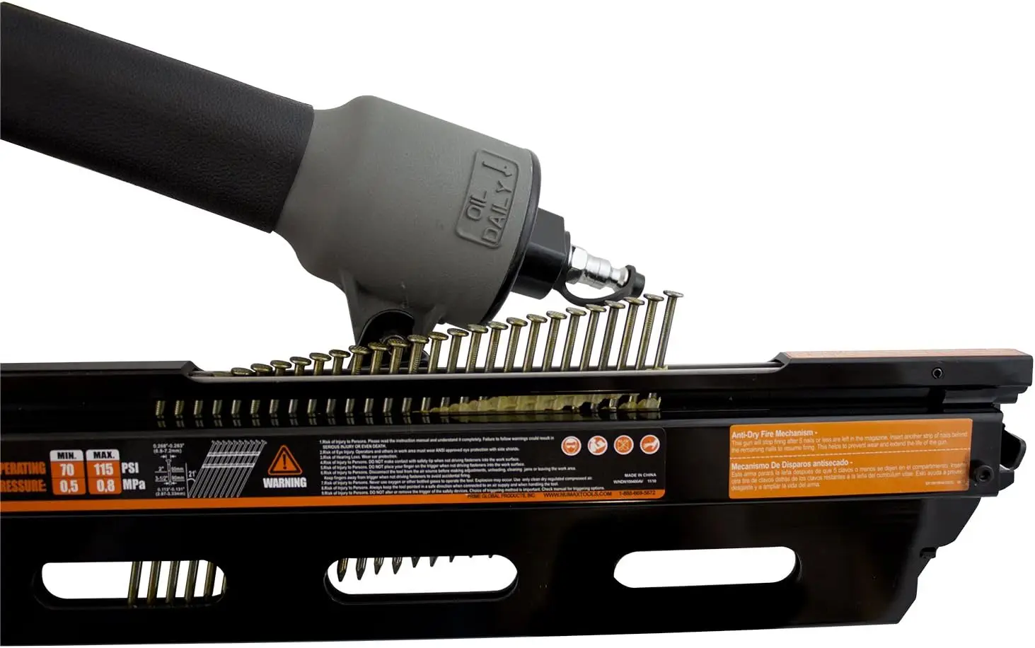 SFR2190 Clavadora neumática de 21 grados y 3-1/2"