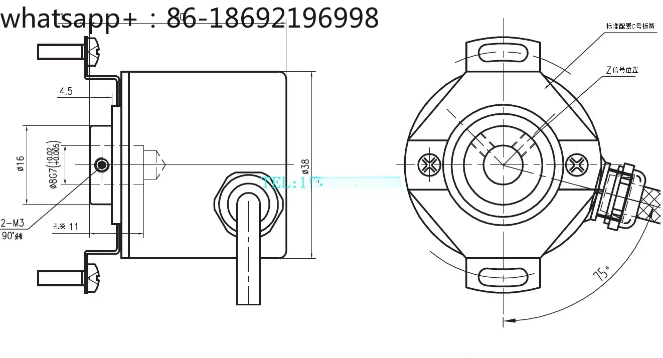 Encoder RK3808G-1024BZ-5L RK3808G-600BZ-12-24F
