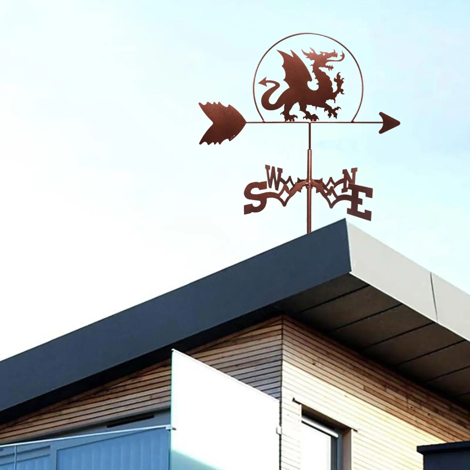 

Dragon Shape Weathervane Weather Vane Outdoor House Roof Yard Garden Decor