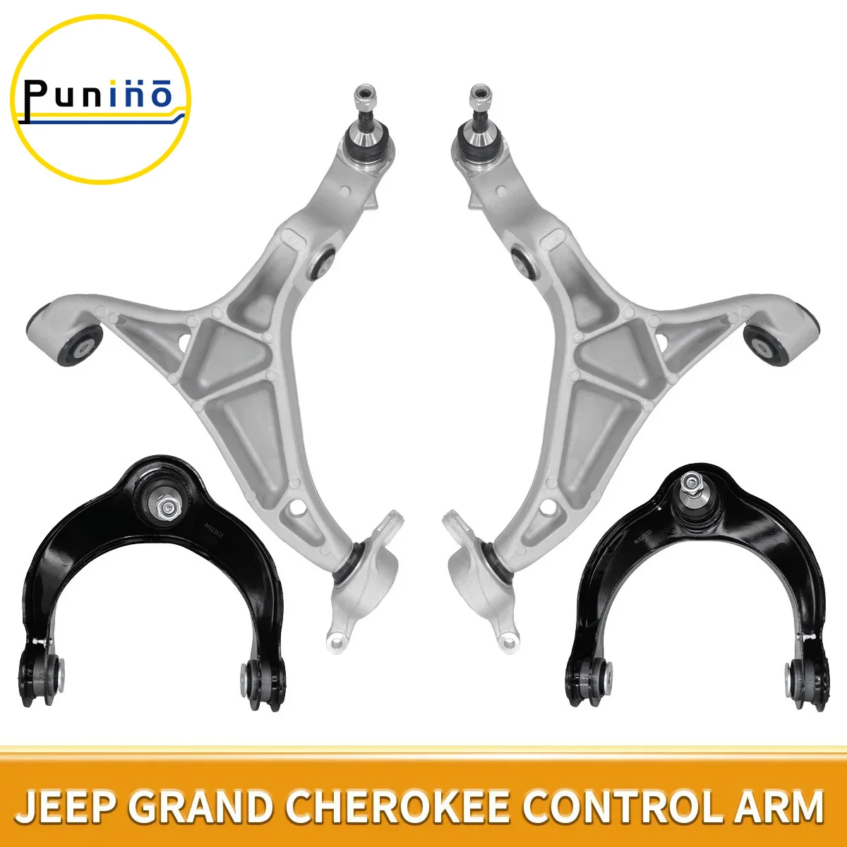 

Punino 4 шт. передний верхний нижний рычаг управления с шаровым шарниром для Jeep Grand Cherokee Dodge Durango 2016 2017 2018 - 2021