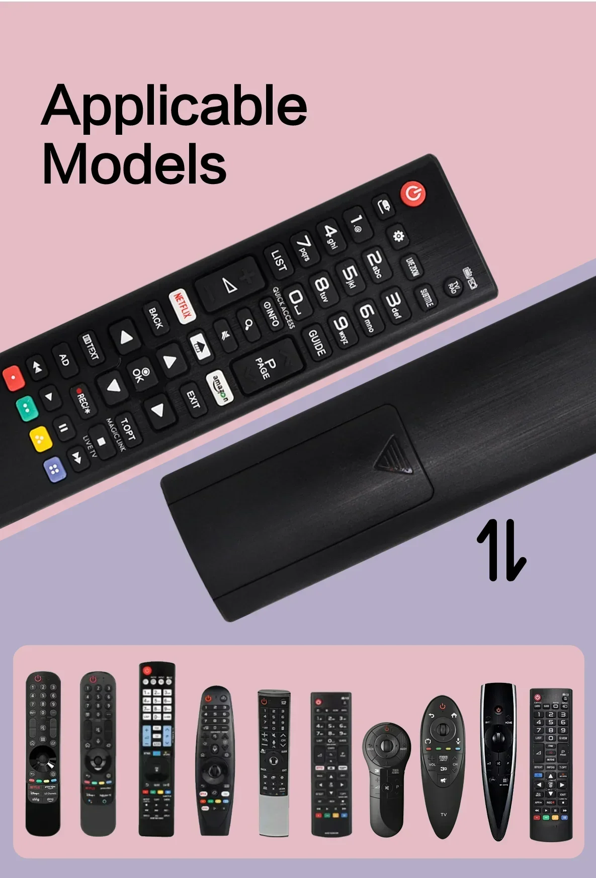 Fernbedienung AKB75375608 für LG Smart TV 32LK6100 32LK6200 43LK5900 43LK6100 42UK6200 49UK6200 55UK6200 43UK6300 Ersatz – Detail 5